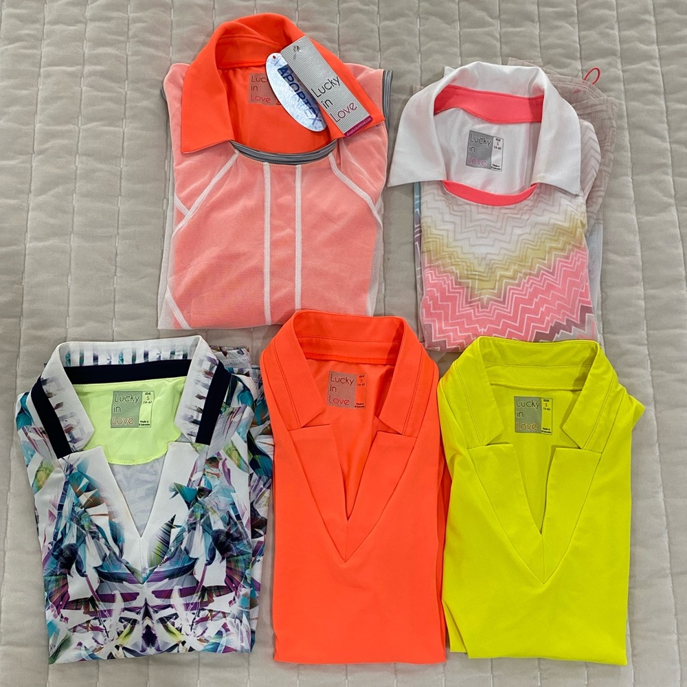 Brand new Shop Lucky in Love golf shirts